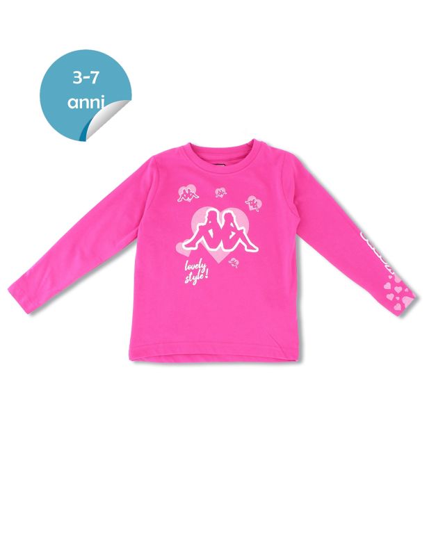 Prodotto: KAPPA - TSHIRT MANICA LUNGA  FUXIA DA BAMBINA