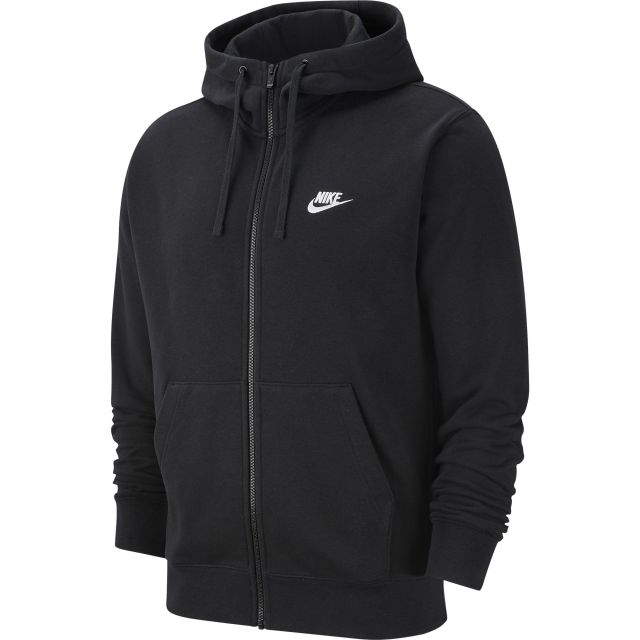 Prodotto: NIKE - Felpa nera con zip frontale e cappuccio