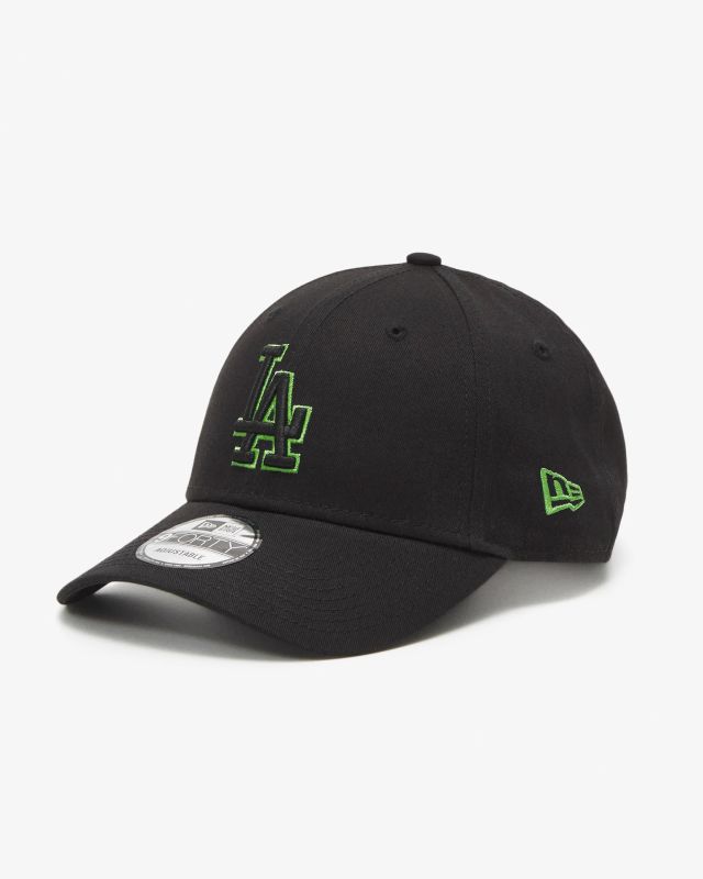 Prodotto: NEW ERA - Cappello nero regolabile con logo verde - 9 FORTY