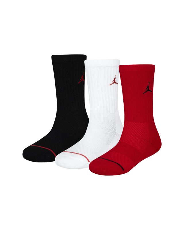 Prodotto: CALZE JORDAN JUMPMAN CREW 3PP BK-WH-RED