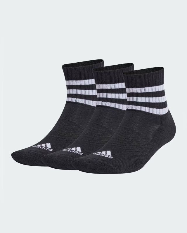 Prodotto: ADIDAS - CALZINI NERI  3-STRIPES CUSHIONED SPORTSWEAR LOW-CUT (3 PAIA) - IC1317
