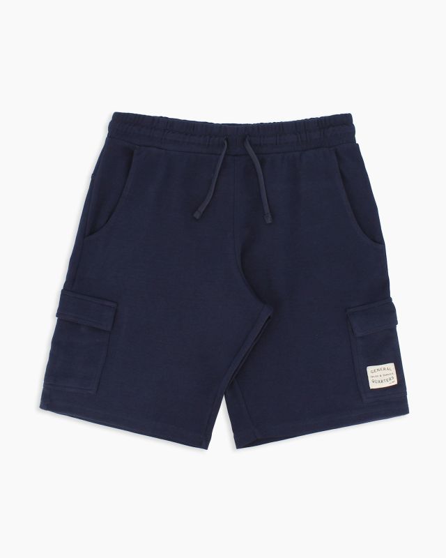 Prodotto: BROKER'S - Bermuda blu scuro in cargo piquet