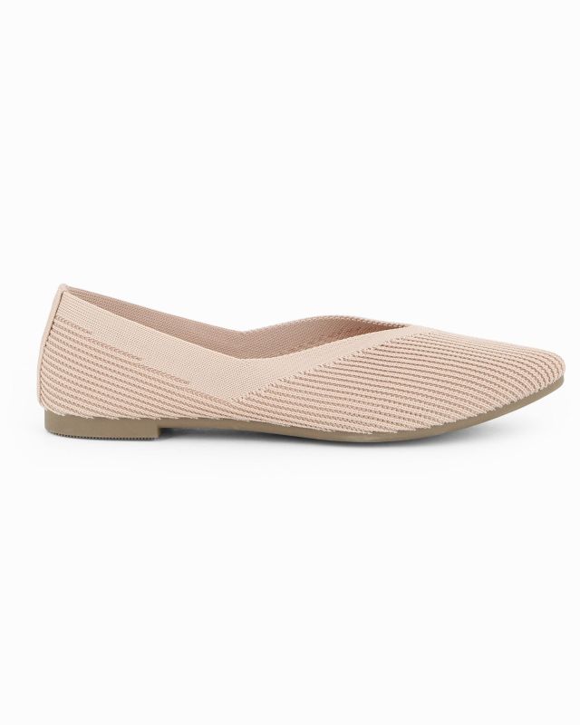 Prodotto: TATOO - Ballerina beige intrecciata a punta