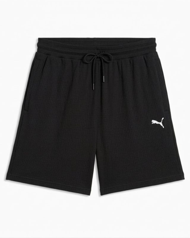 Prodotto: PUMA -SHORT NERO WARDROBE ESSESSENTIAL  WAFFLE RELAXED , 634367-01
