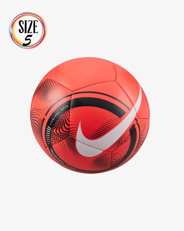 Prodotto: NIKE - Pallone da calcio rosso fluo e nero con logo bianco - PHANTOM PITCH