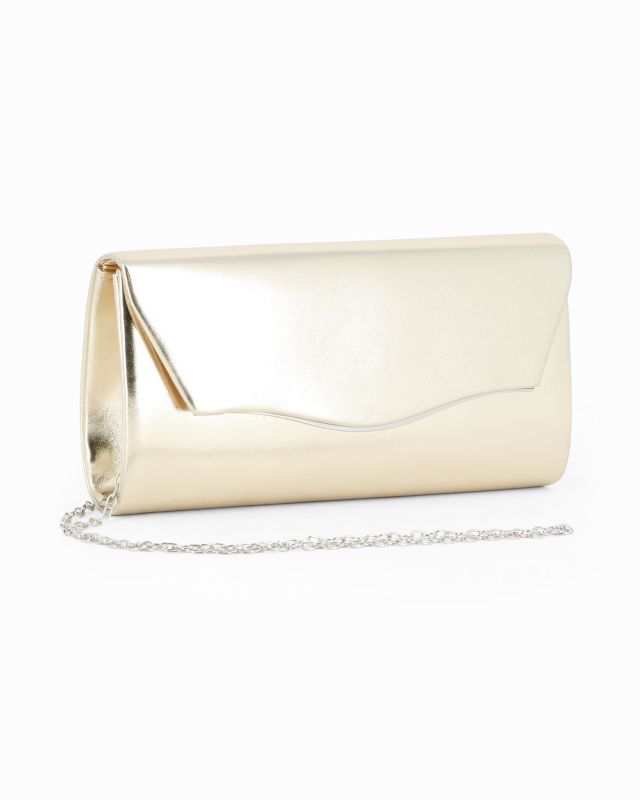 Prodotto: MIS GLOBO - Pochette oro con patta effetto onda