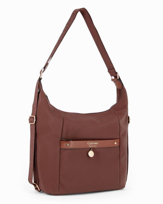 Prodotto: BORSA-ZAINO C/TASCA FRONT.+CHARM DORATO