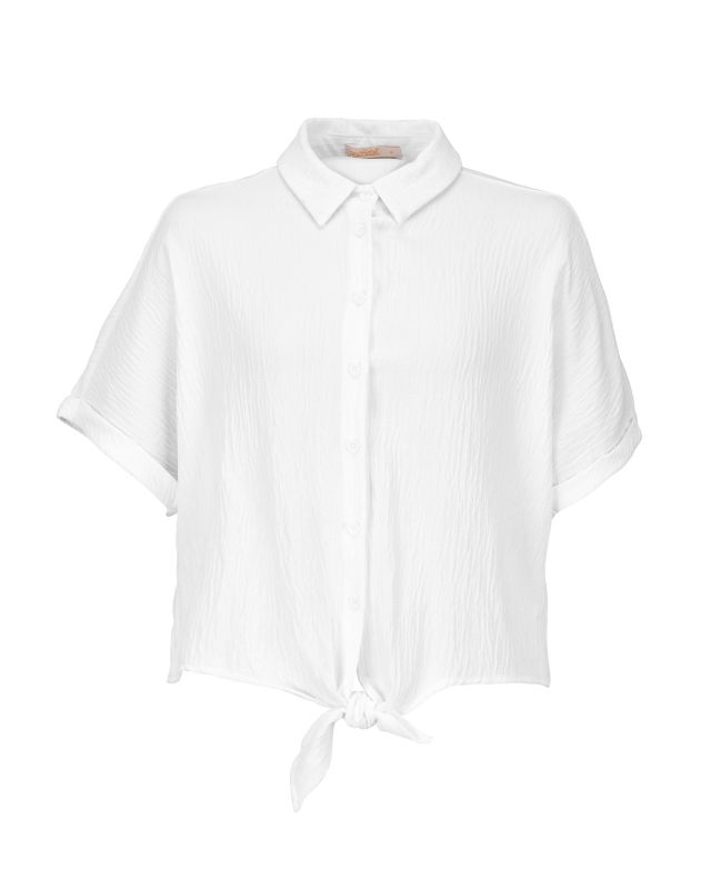 Prodotto: BACHATA - Camicia a manica corta bianca