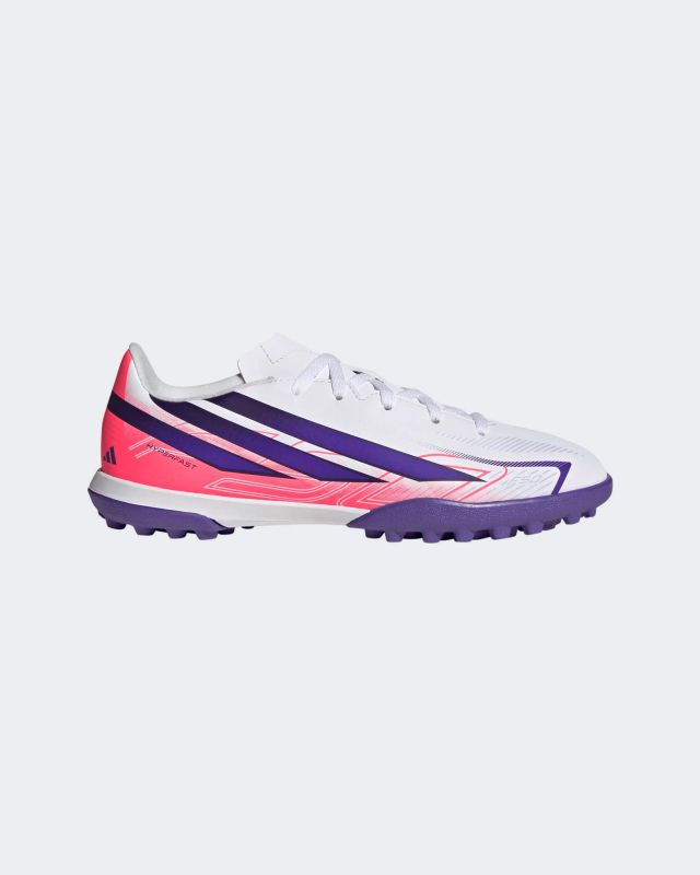 Prodotto: ADIDAS - SCARPA DA CALCETTO KIDS F50 HYPERFAST LEAGUE TF BIANCA, ROSA FLUO E VIOLA DAL 29 AL 38 ?, KK1368