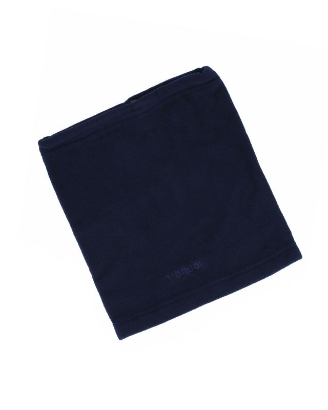 Prodotto: BRUGI - Scaldacollo in pile da uomo blu scuro con coulisse regolabile