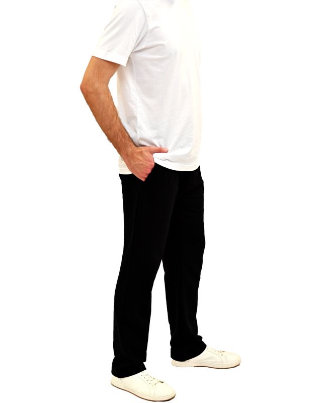 Prodotto: KEY UP - PANTALONE FELPA NERO DA UOMO FONDO DRITTO