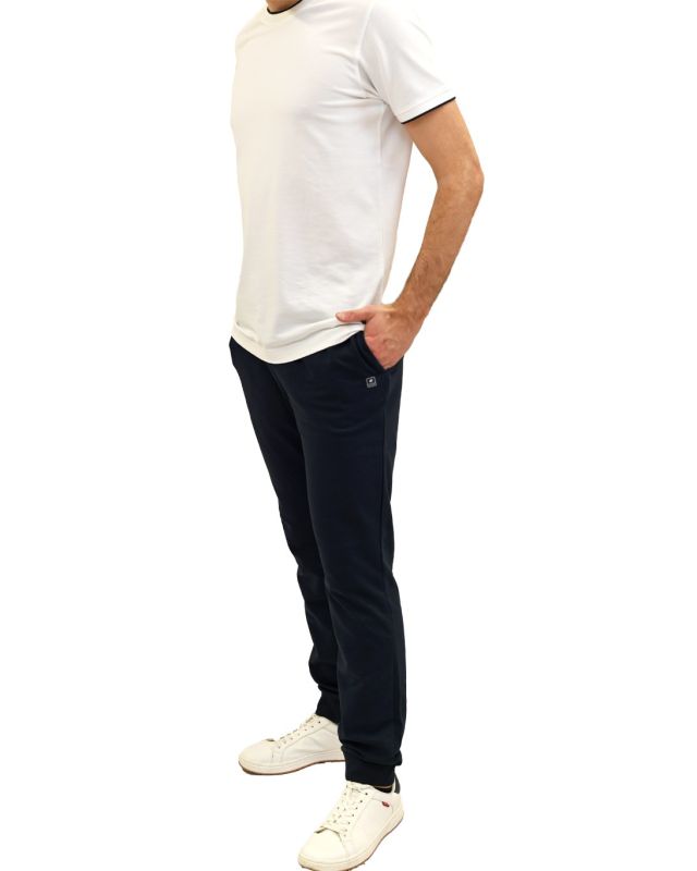 Prodotto: KEY UP - PANTALONE FELPA BLU DA UOMO CON POLSINO