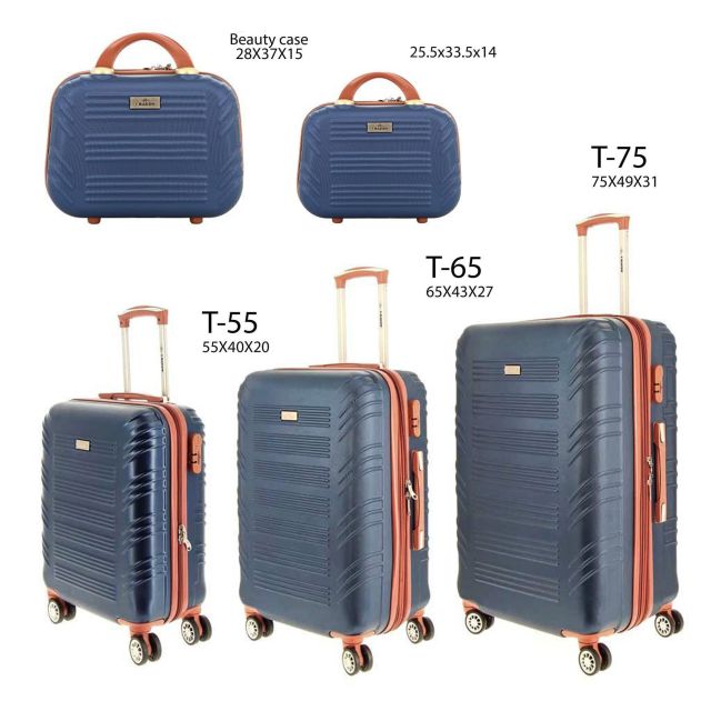 Prodotto: CHARRO- Trolley in ABS con 4 ruote doppie ed espansione
