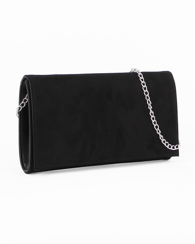 Prodotto: TATOO - Pochette nera scamosciata due scomparti