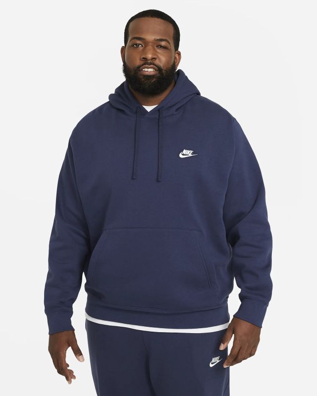 Prodotto: NIKE - Felpa blu con cappuccio e logo bianco