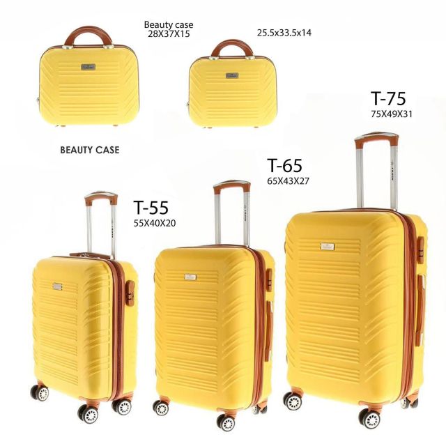 Prodotto: CHARRO- Trolley in ABS con 4 ruote doppie ed espansione