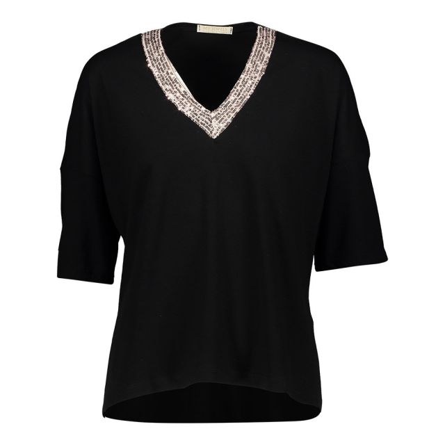 Prodotto: MY JEWELS - MAGLIA MANICA CORTA PUNTA PAILLETTES