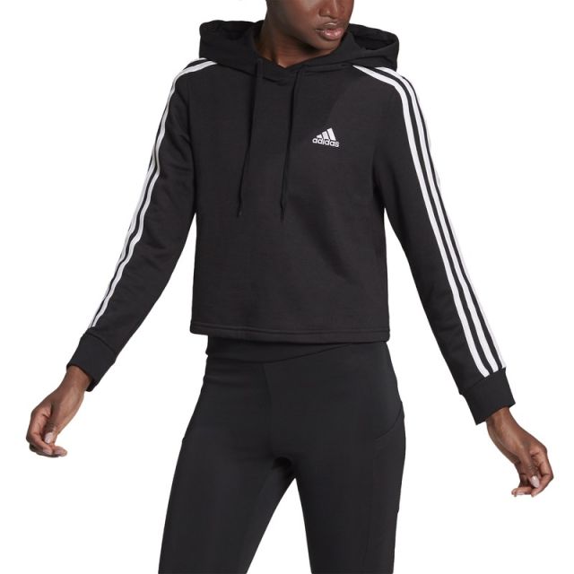 Prodotto: ADIDAS - HOODIE ESSENTIALS 3-STRIPES CROPPED - GM5582