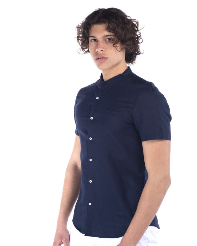 Prodotto: CAMICIA MANICA CORTA COREANA IN LINO