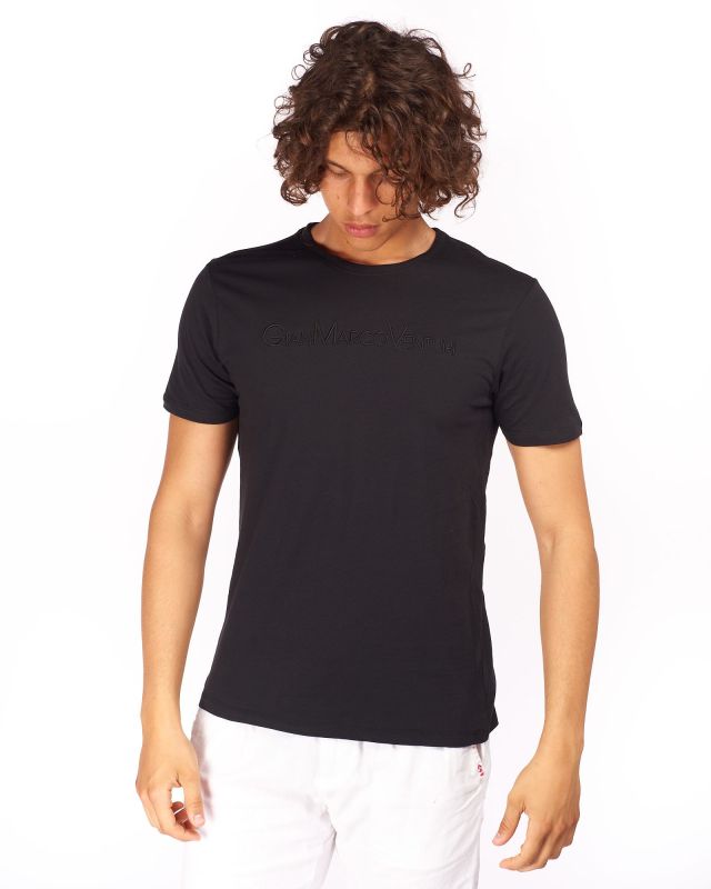 Prodotto: GIANMARCO VENTURI - Tshirt manica corta nera da uomo
