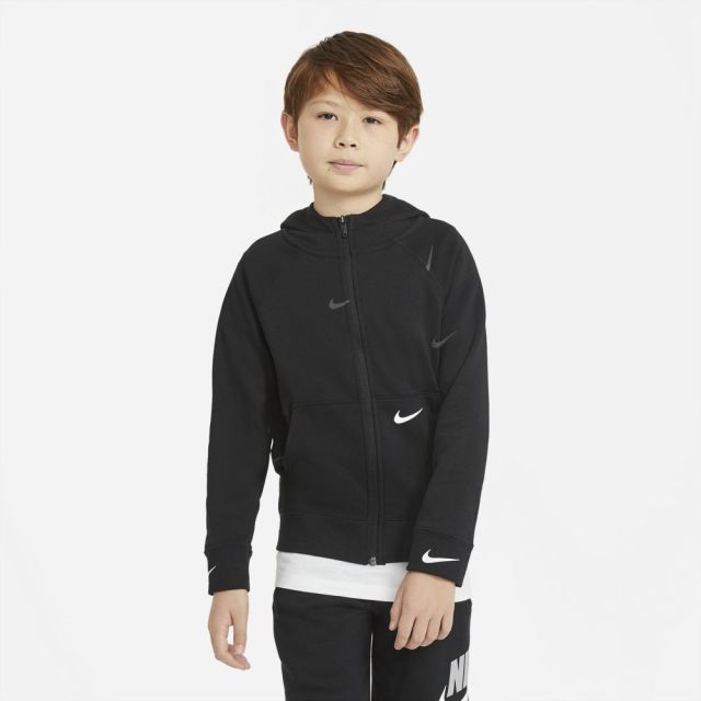 Prodotto: NIKE - JACKET SWOOSH FLC FZ BLACK-WHITE