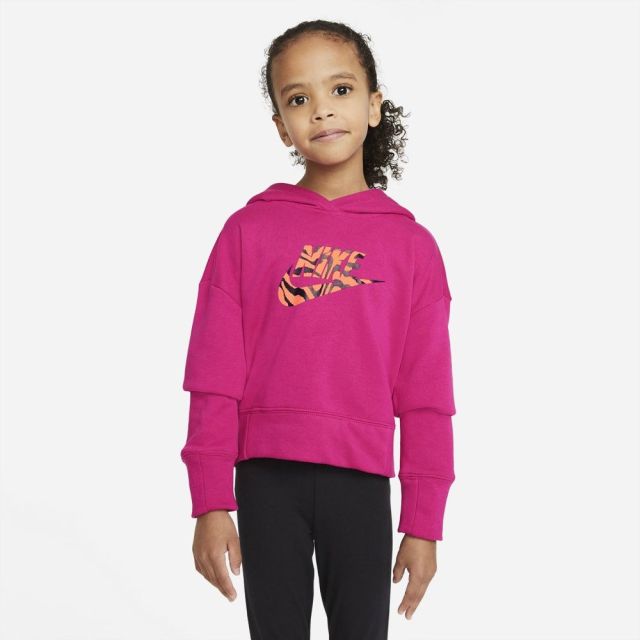 Prodotto: NIKE - SWEAT C/CAPP. NSW CROP HD FILL FIREBERRY