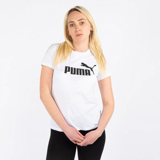 Prodotto: PUMA - T-SHIRT MM ESS LOGO TEE WHITE