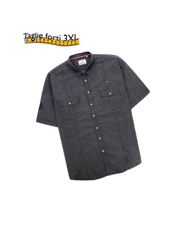 Prodotto: BLUE LEMON - OVER CAMICIA MANICA CORTA CHAMBRAY