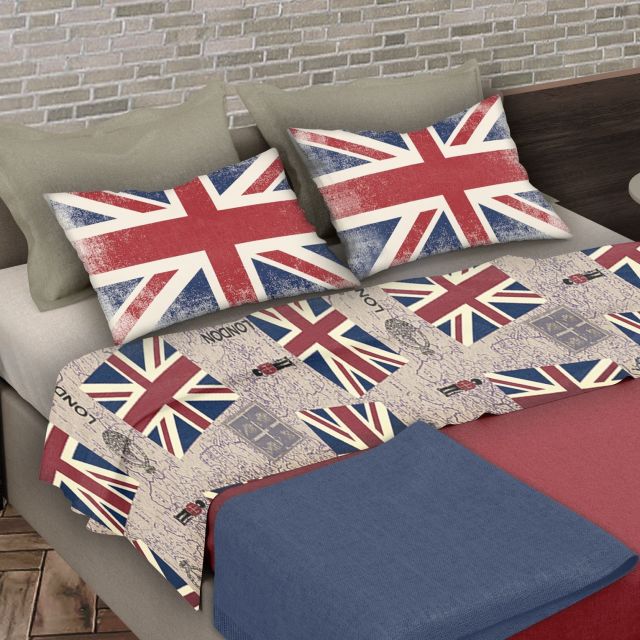 Prodotto: MORFEO - LENZUOLA COPPIA FLAGS UK 2 PIAZZE