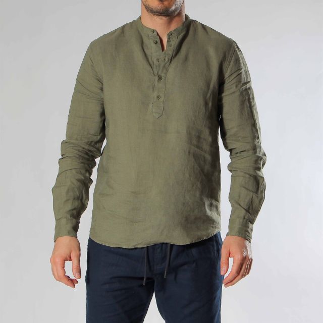Prodotto: CAMICIA ML SERAFINO LINO TINTO IN CAPO