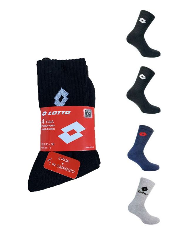 Prodotto: LOTTO - Set 4 paia calzini 3 colori
