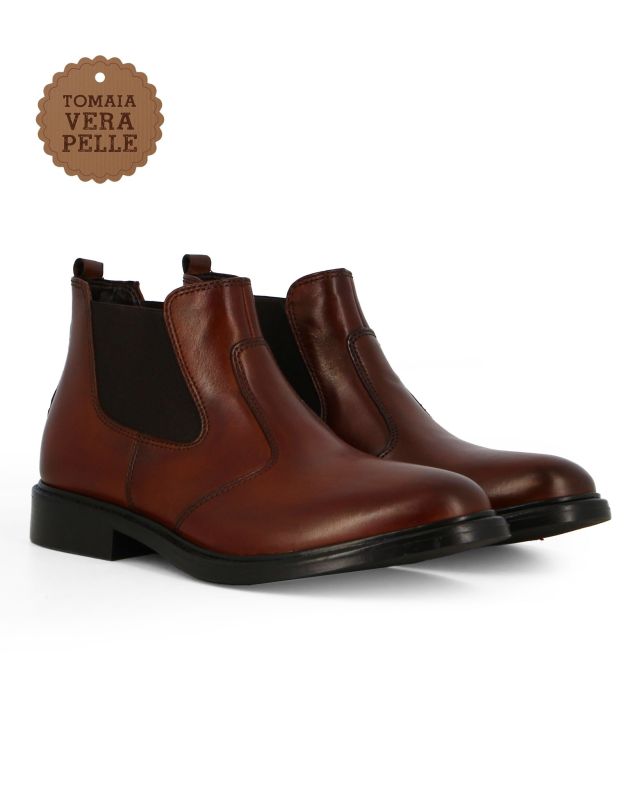 Prodotto: CLASS MAN - Beatles marrone in VERA PELLE