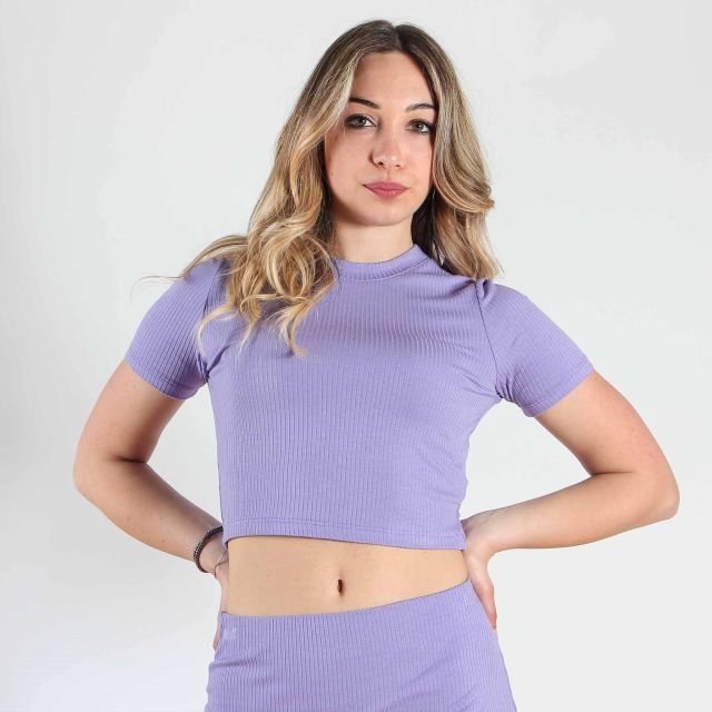 Prodotto: BACHATA - CROP TOP COSTINA MANICA CORTA