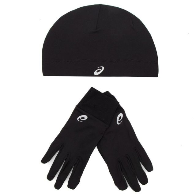 Prodotto: SET GUANTI+BERRETTO RUNNING PACK BLACK