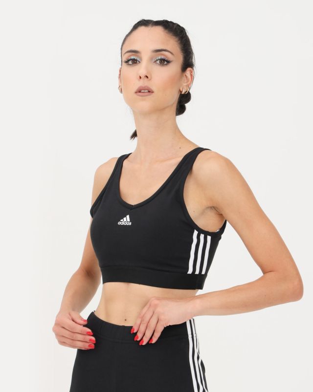 Prodotto: ADIDAS-TOP CORTO ESSENTIALS 3-STRIPES WITH REMOVABLE PADS-GS1343