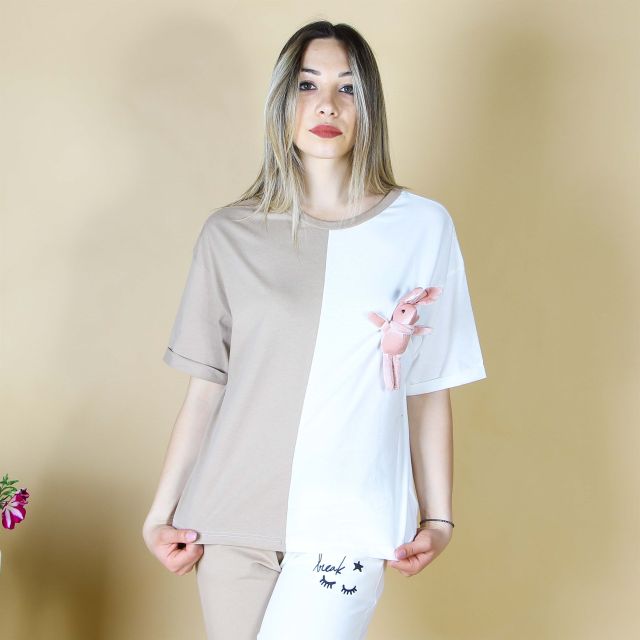 Prodotto: MY JEWELS - TSHIRT MEZZA MANICA CON ORSETTO
