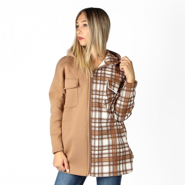 Prodotto: MY JEWELS - FELPA CON CAPPUCCIO E ZIP