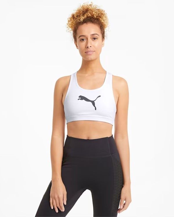Prodotto: PUMA - Top bianco in tessuto traspirante con logo nero