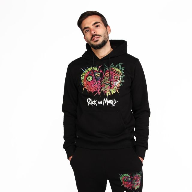 Prodotto: RICK AND MORTY - UOMO FELPA CON CAPPUCCIO