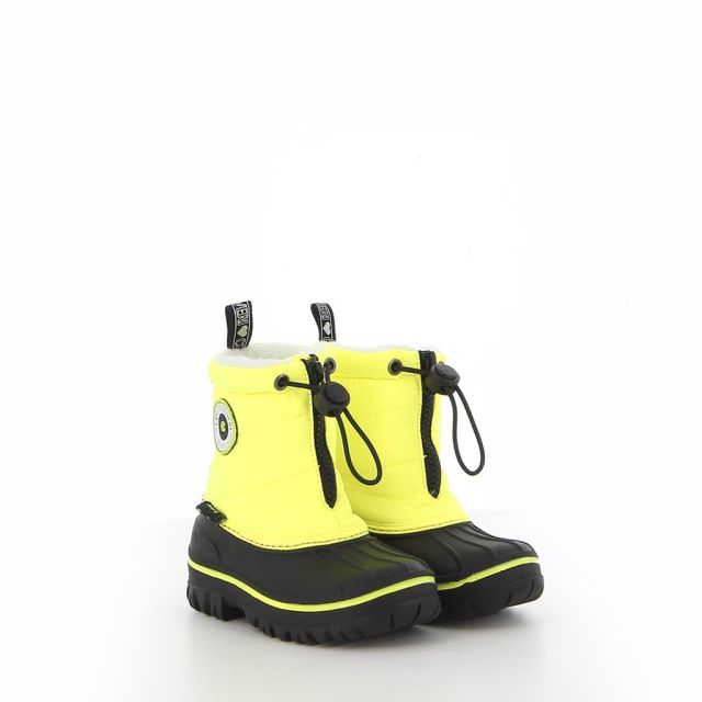 Prodotto: ENRICO COVERI CONTEMPORARY - MOOMBLAMK KID Doposci gialli/neri con coulisse e pelliccetta interna
