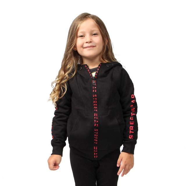Prodotto: BIMBA FELPA FULL ZIP CON CAPPUCCIO