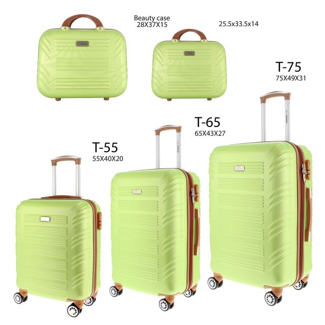 Prodotto: CHARRO- Trolley in ABS con 4 ruote doppie ed espansione