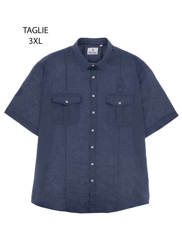 Prodotto: OVER CAMICIA MANICA CORTA 100% LINO