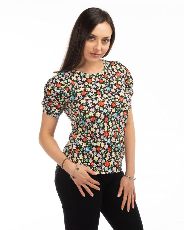 Prodotto: JACQUELINE DE YONG - TSHIRT MEZZA MANICA FANTASIA A FIORI