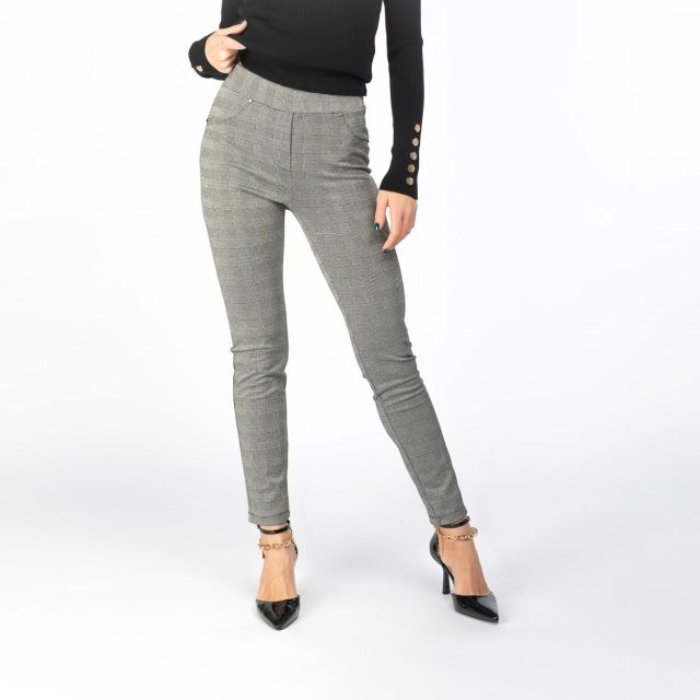 Prodotto: PAQUITA - PANTALONE FINTE 5 TASCHE PIED DE POULE