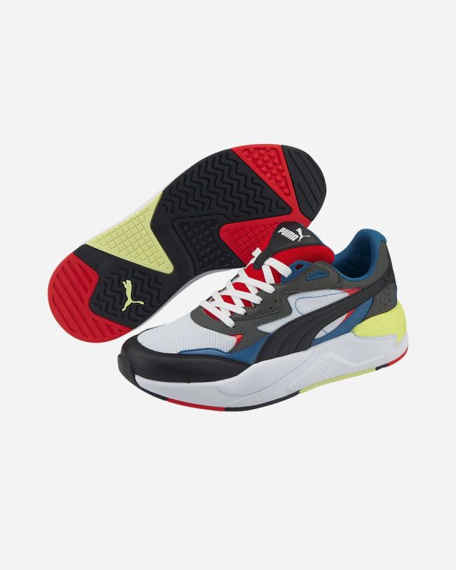 Prodotto: PUMA - Sneakers da uomo bianca e nera con dettagli colorati e soletta in memory foam - X RAY SPEED