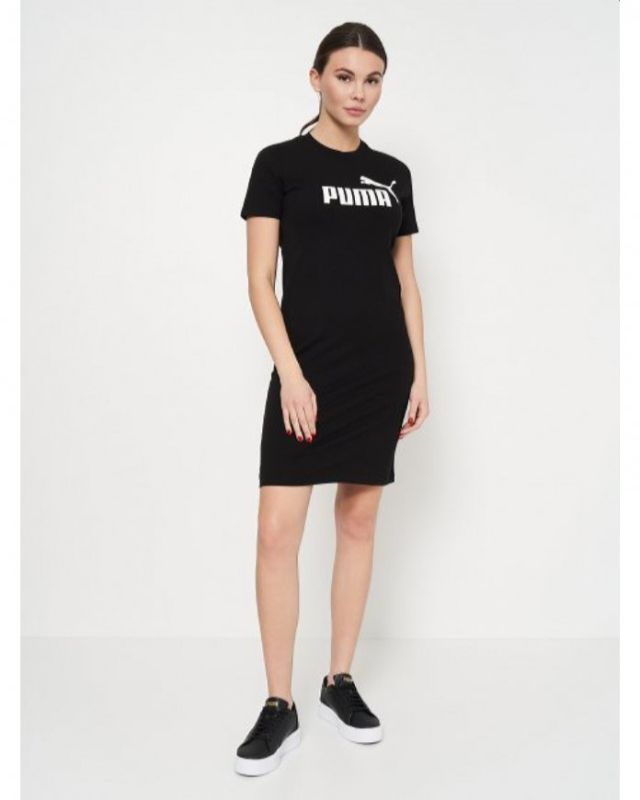 Prodotto: PUMA - Vestito sportivo nero a maniche corte con logo bianco
