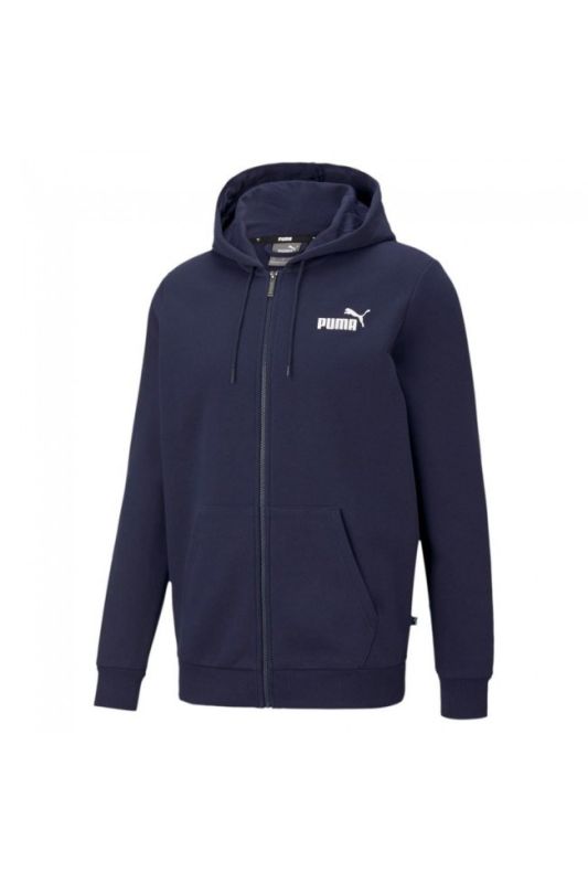 Prodotto: PUMA - Felpa blu da uomo con zip frontale e cappuccio