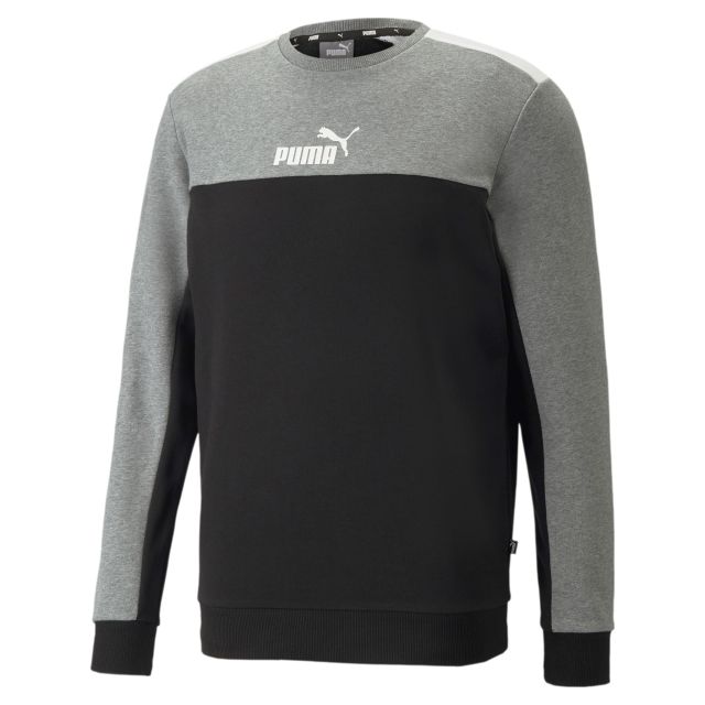 Prodotto: SWEAT ESS+BLOCK CREW TR GREY-BLACK