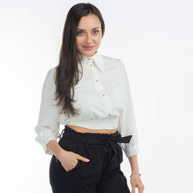 Prodotto: PAQUITA - CAMICIA MANICA 3/4 UNITO BOTTONI ORO